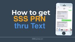 how to get sss prn thru text|How to Get your SSS PRN thru Text .